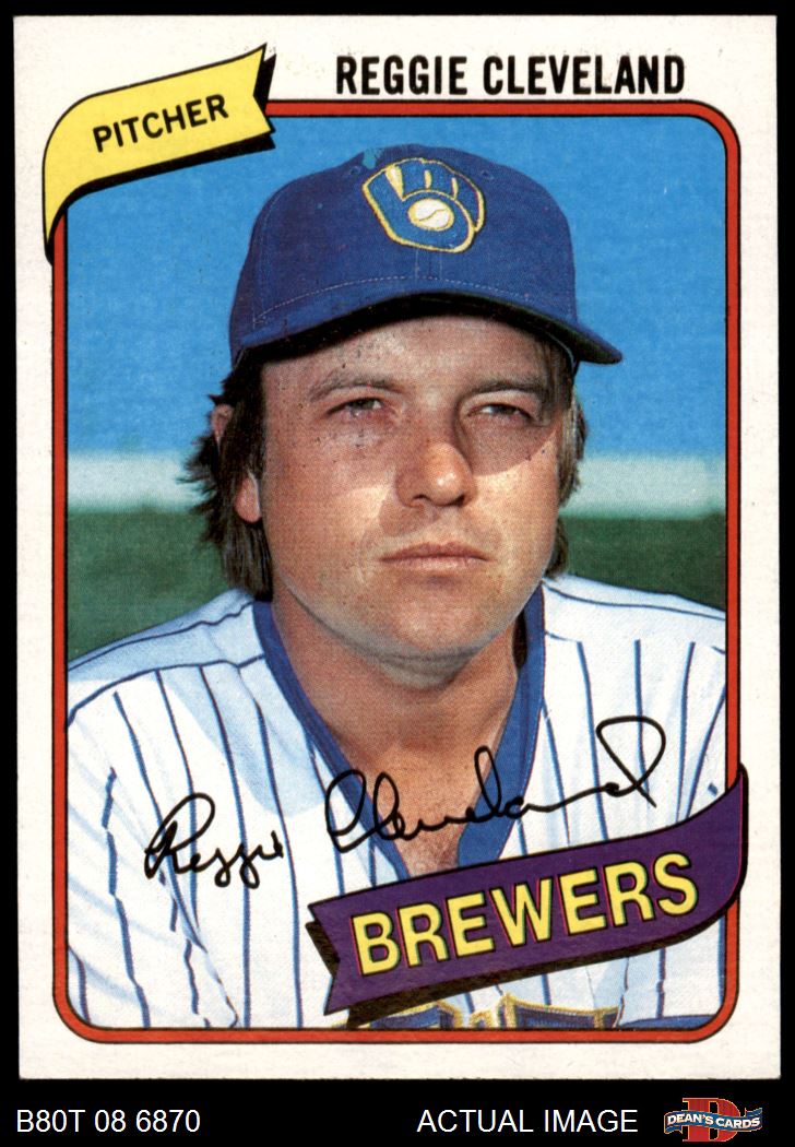 1980 Topps #394 Reggie Cleveland Brewers 6 - EX/MT - Picture 18 of 25