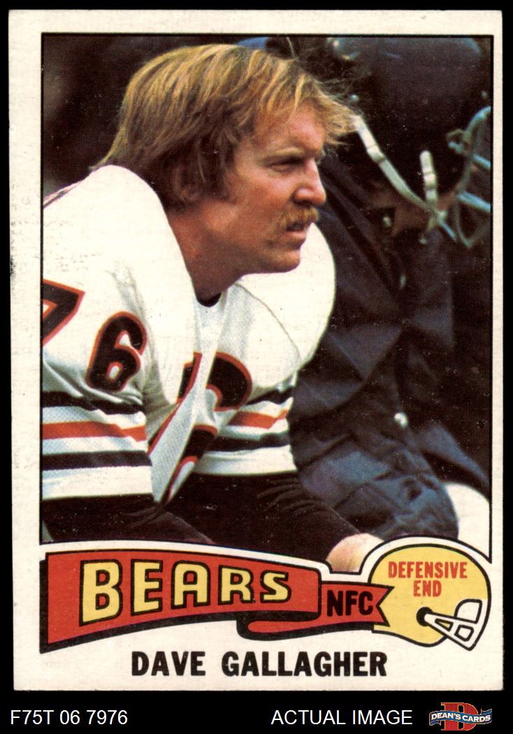 1975 Topps #379 Dave Gallagher Bears RC Michigan 5 - EX