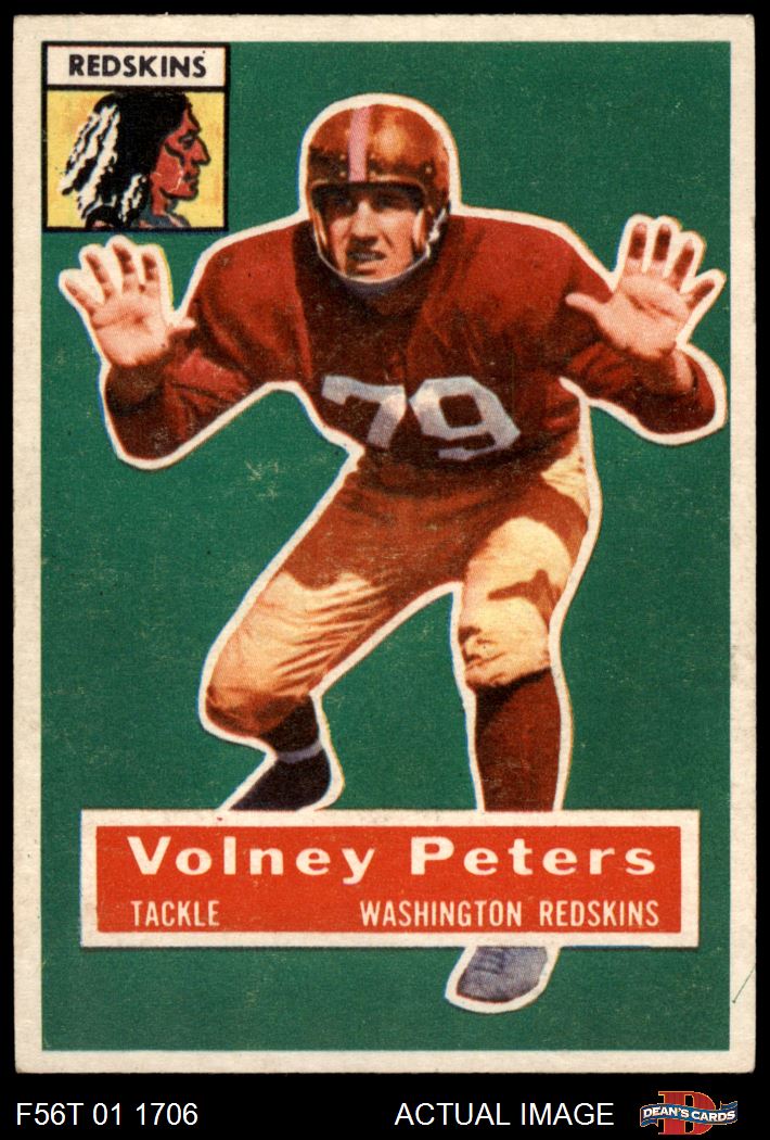 1956 Topps #73 Volney Peters Redskins SHORT-PRINT Southern California 5.5 - EX+ - Picture 2 of 5