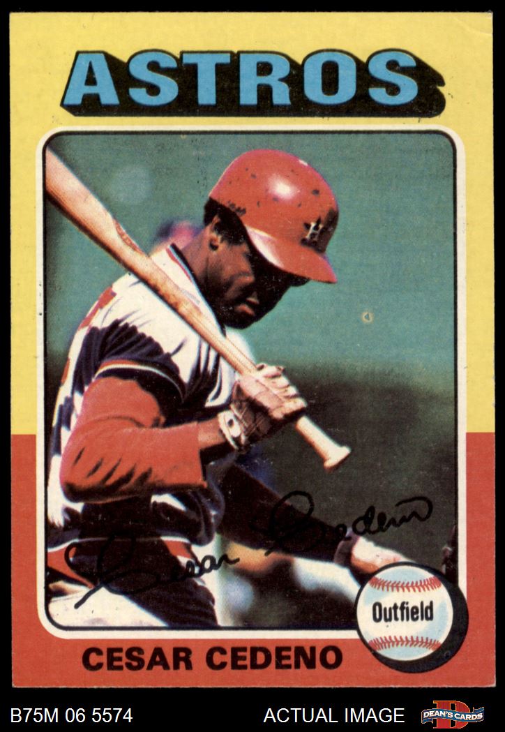 1975 Topps Mini #590 Cesar Cedeno Astros VG-EX Baseball Card