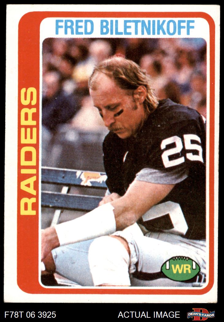 1978 Topps #415 Fred Biletnikoff Raiders HOF Florida St 5 - EX