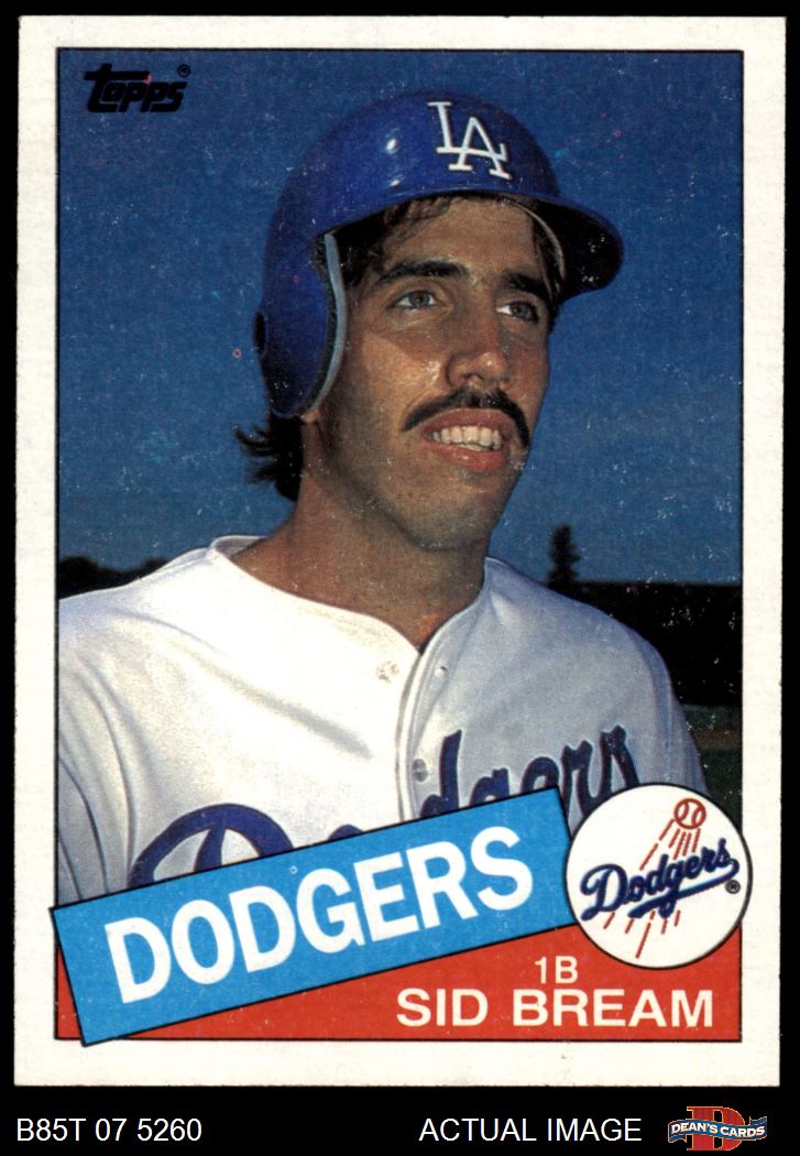 1985 Topps #253 Sid Bream Dodgers RC 8 - NM/MT