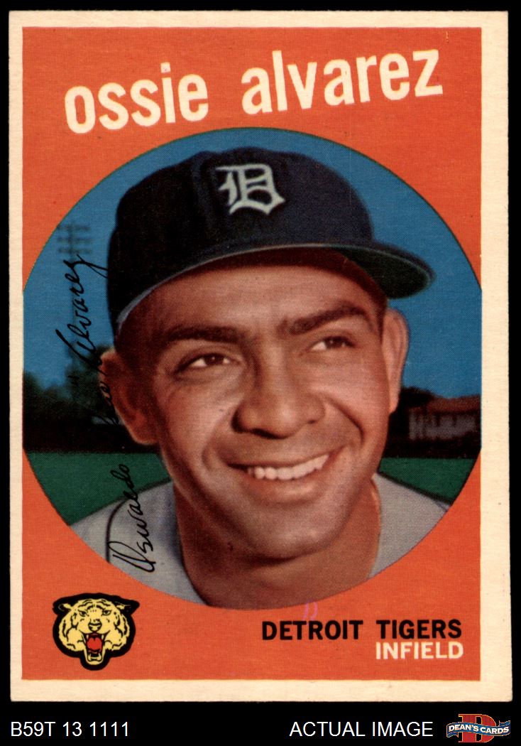 1959 Topps #504 Ossie Alvarez Tigers RC 6 - EX/MT