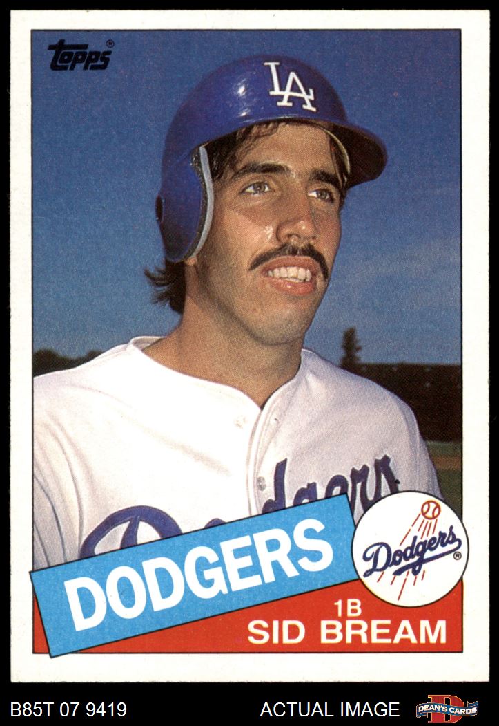 1985 Topps #253 Sid Bream Dodgers RC 8 - NM/MT