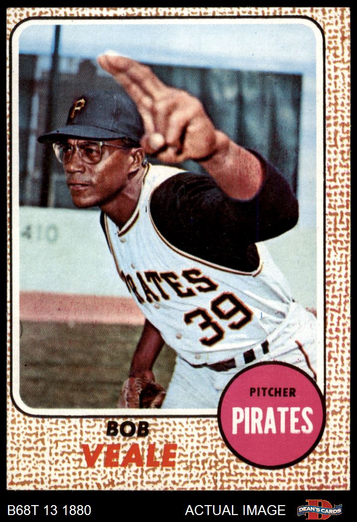 1968 Topps #70 Bob Veale Pirates 3 - VG