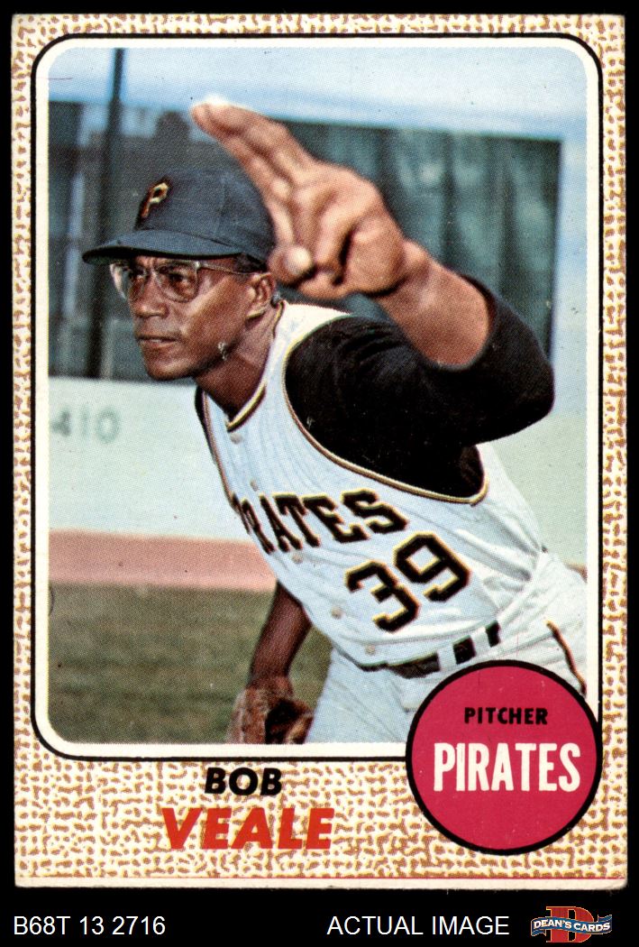 1968 Topps #70 Bob Veale Pirates 3 - VG