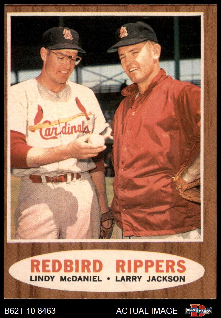 1962 Topps #306 Lindy McDaniel Redbird Rippers Cardinals 4 - VG/EX