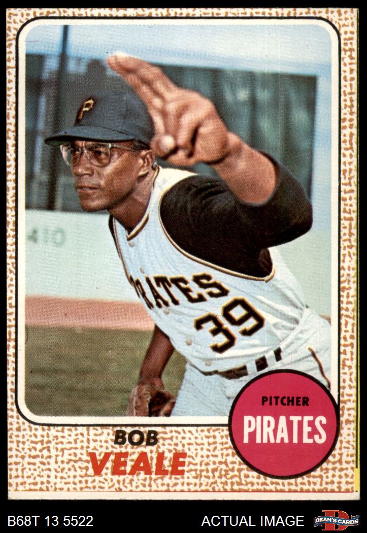 1968 Topps #70 Bob Veale Pirates 3 - VG