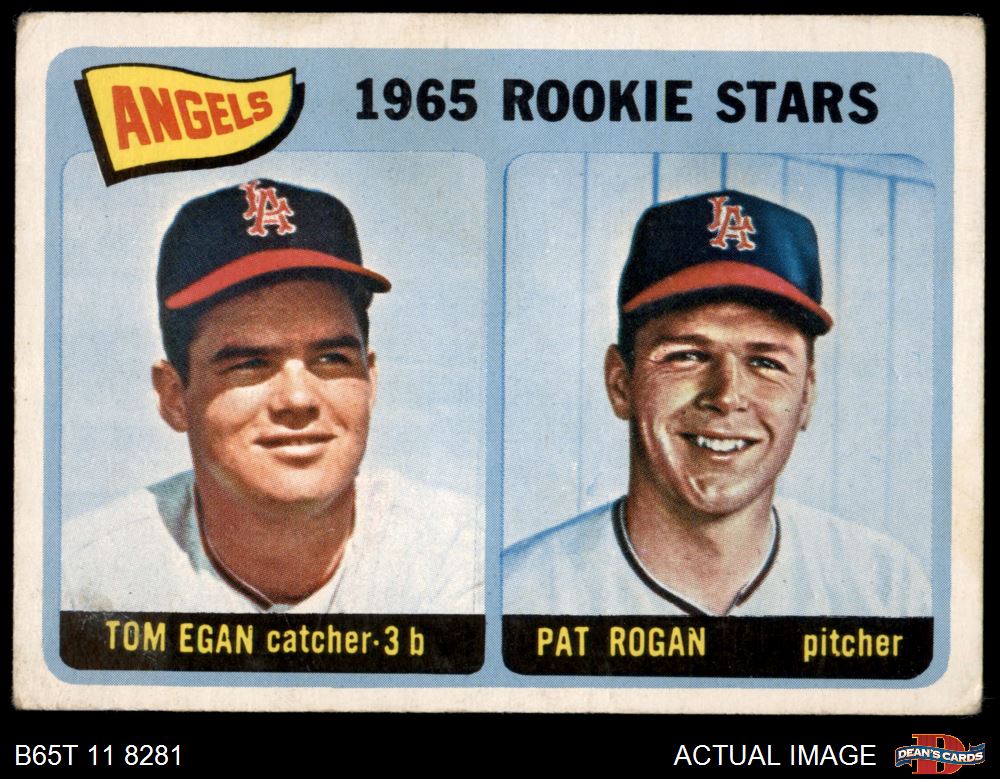 1965 Topps #486 Tom Egan / Pat Rogan Angels RCs RC 2.5 - GD+