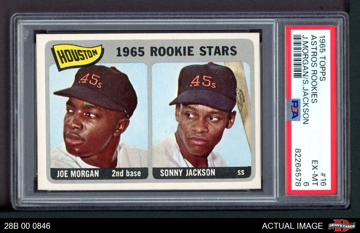 2002 Topps 1965 Houston Rookie Stars JOE MORGAN sold Autograph Certified Legends HoF