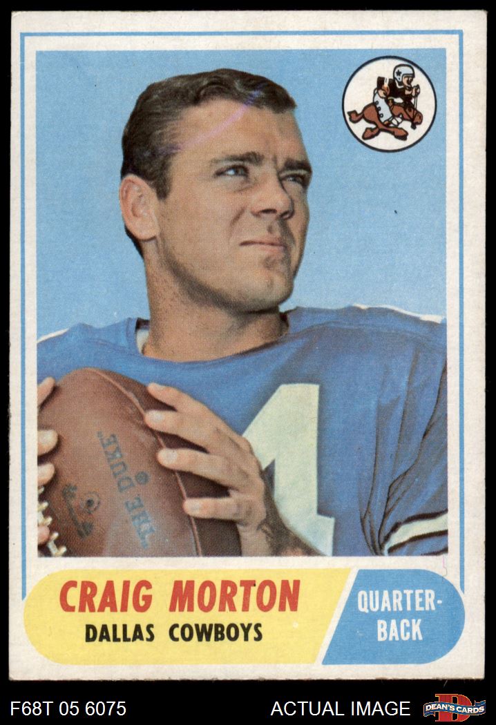 1968 Topps #155 Craig Morton Cowboys RC CAL 5 - EX - Picture 2 of 9