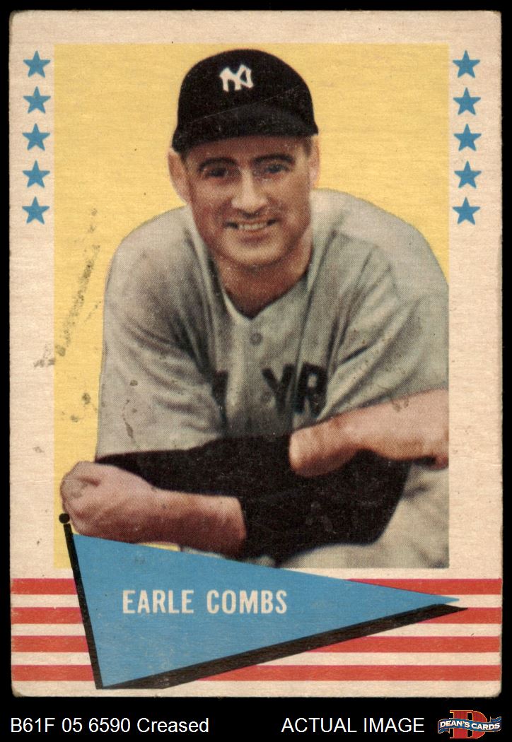 1961 Fleer #17 Earl Coombs Combs Yankees HOF 2 - GOOD - Picture 2 of 9