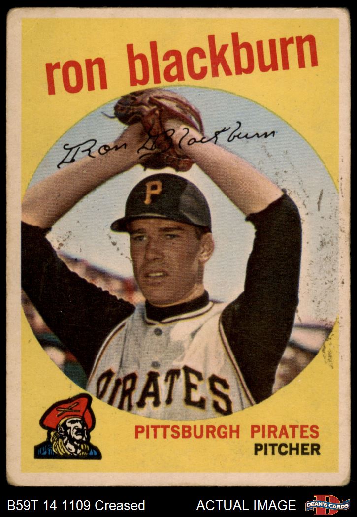 1959 Topps #401 Ron Blackburn Pirates 1 - POOR