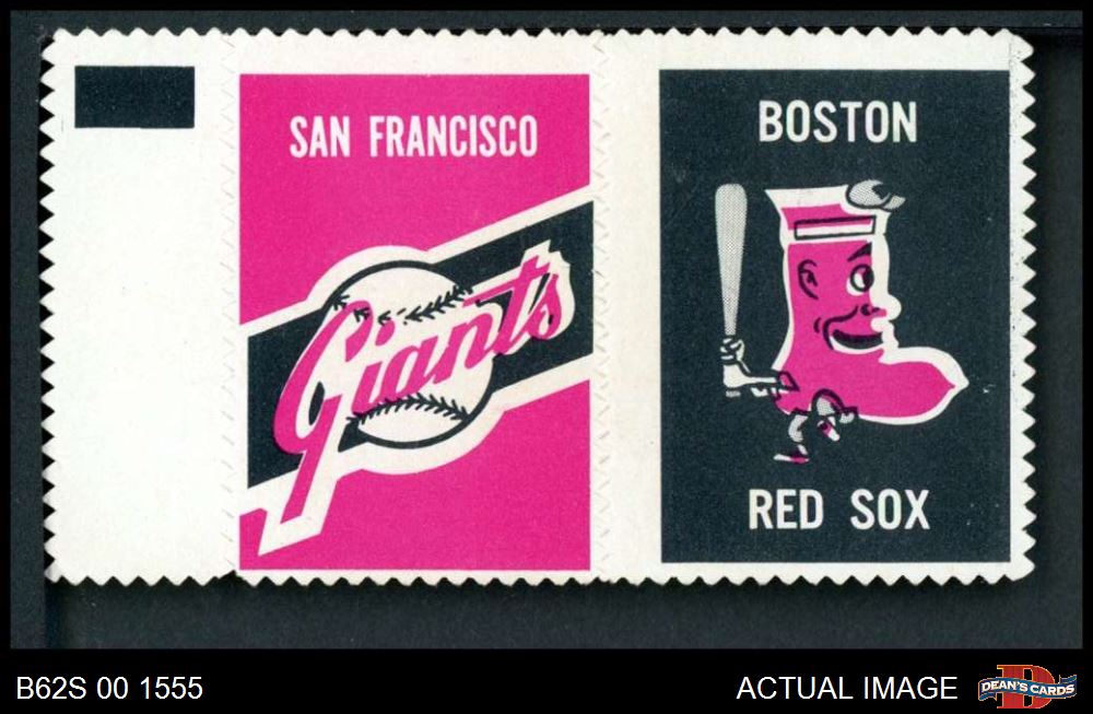 1962 Topps Stamp Panels Giants / Red Sox 4 - VG/EX