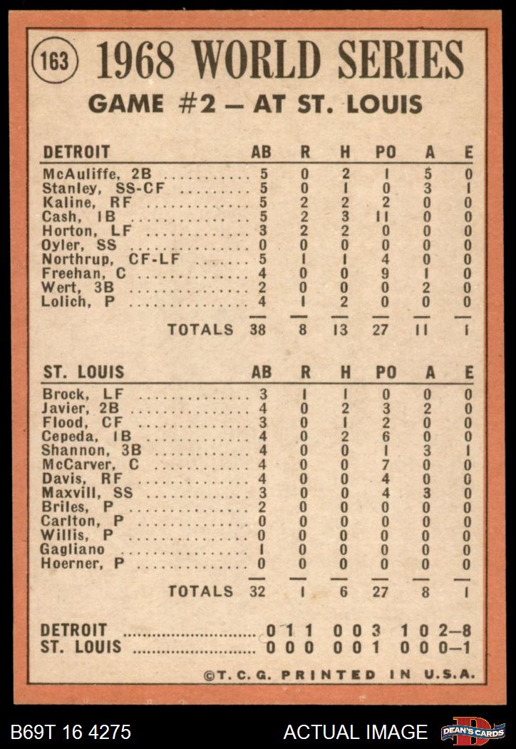 1969 Topps #163 Willie Horton 5 - EX - Picture 11 of 25