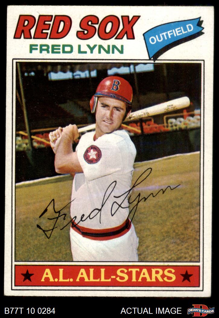 1977 Topps #210 Fred Lynn Red Sox 4 - VG/EX