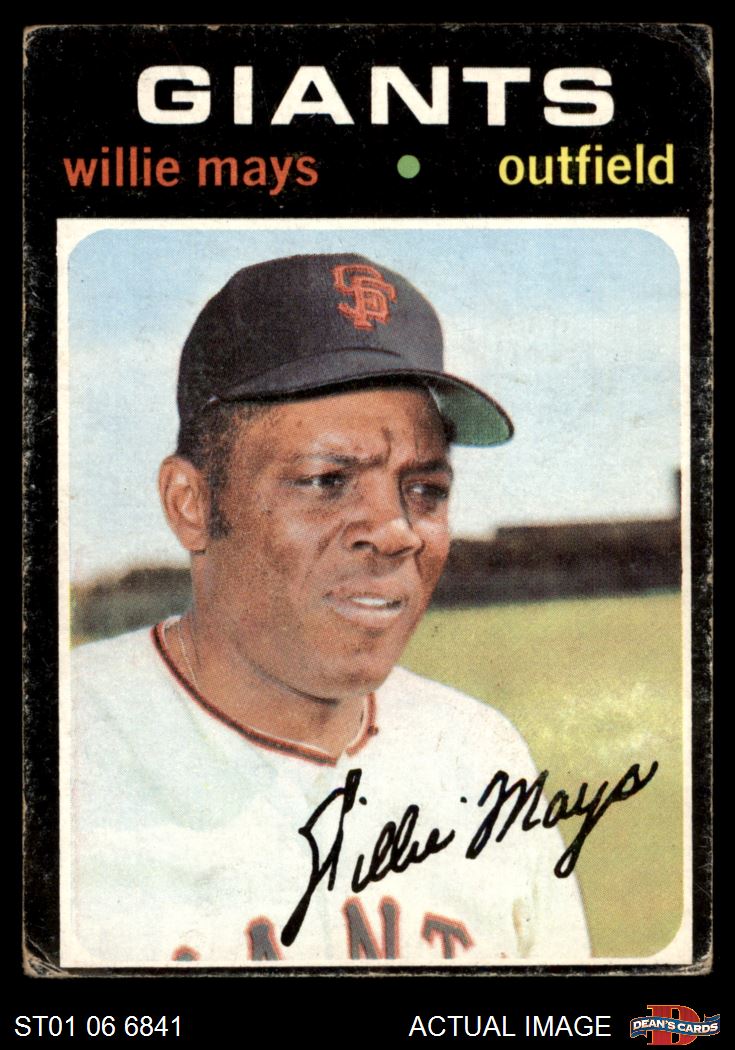 1971 Topps #600 Willie Mays Giants HOF 1.5 - FAIR - Picture 10 of 17