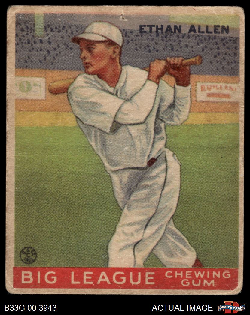 1933 Goudey #46 Ethan Allen Cardinals 1.5 - FAIR - Picture 14 of 17