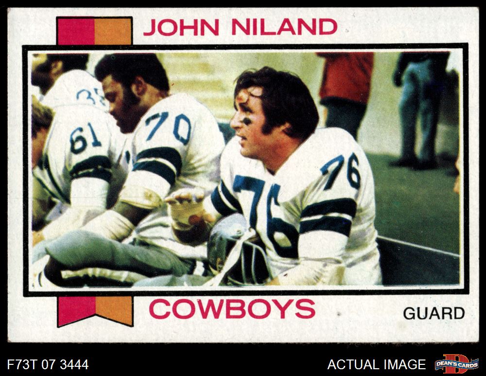 1973 Topps #10 John Niland Cowboys Iowa 5 - EX - Picture 14 of 21