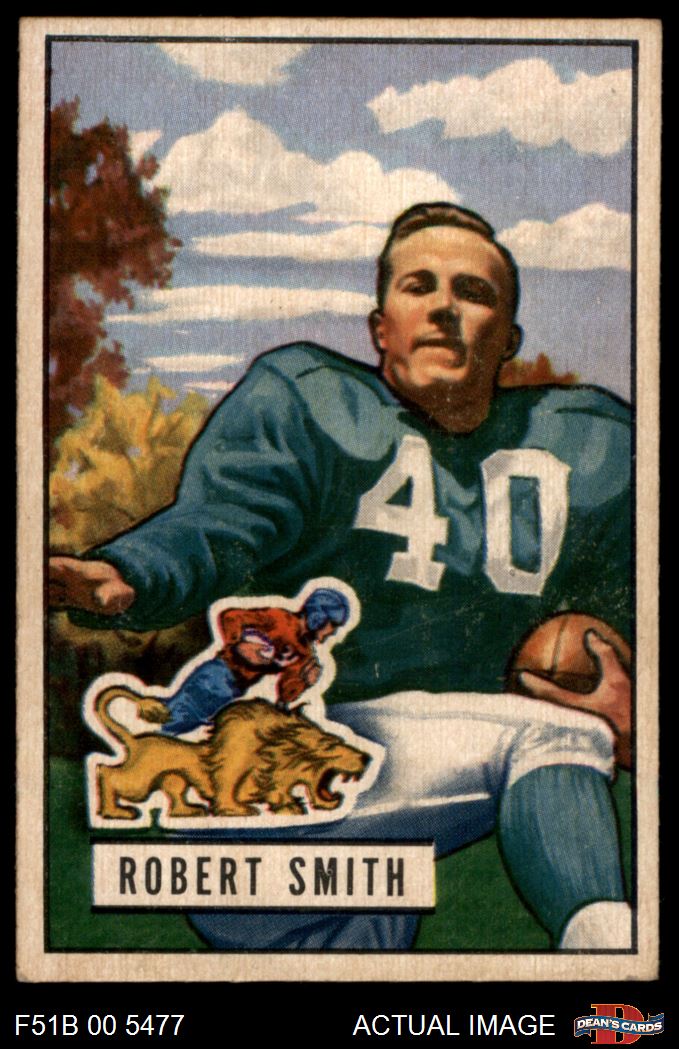 1951 Bowman #101 J Robert Smith Lions Tulsa / Iowa 5 - EX - Picture 14 of 17