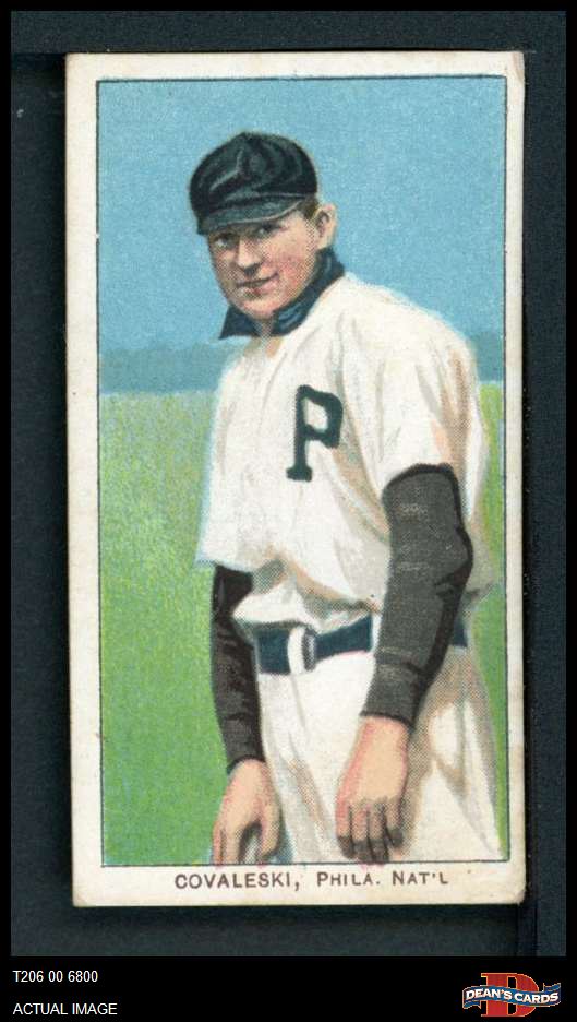 1909 T206 Harry Coveleski Covaleski Phillies UER 4 - VG/EX - Picture 2 of 3