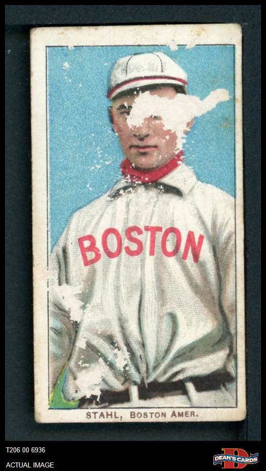 1909 T206 Jake Stahl Sin Guante Mostrando Medias Rojas VARIACIÓN AUTÉNTICO - Imagen 2 de 3