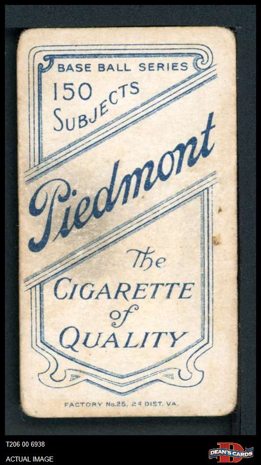 1909 T206 Joe Tinker Hands on Knees Cubs HOF VARIATION 1.5 - FAIR - Picture 3 of 3