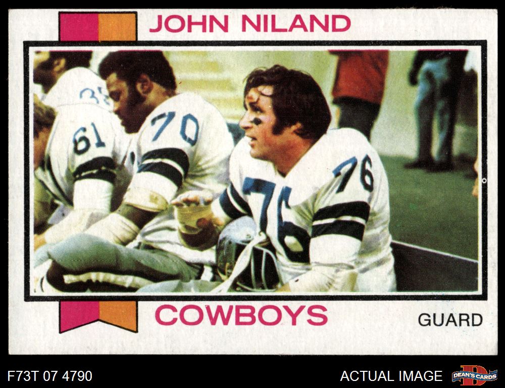 1973 Topps #10 John Niland Cowboys Iowa 5 - EX - Picture 18 of 21