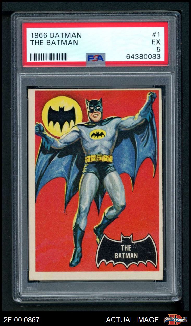 1966 Topps Batman Black Bat Complete Set - Premier 5 - EX 7148697