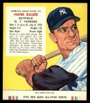#22 Hank Bauer With Tab 