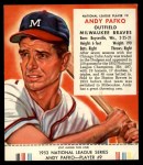 #9 Andy Pafko With Tab 