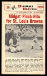 #26 Pinch-Hits for St. Louis Browns Eddie Gaedel 