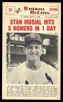 #21 Hits 5 Homers In One Day Stan Musial 