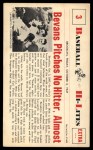 #3 Pitches No-Hitter Almost Bill Bevans 
