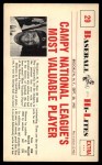 #29 National League's MVP Roy Campanella 