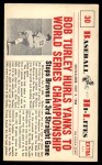 #30 Hurls Yanks to Championship Bob Turley 