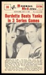 #35 Beats Yanks in 3 Series Games Lew Burdette 