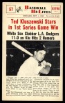 #57 Stars in 1st Game Win Ted Kluszewski 