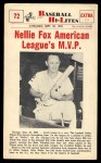 #72 American League MVP Nellie Fox