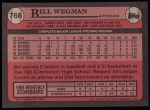 1989 Topps #768 Bill Wegman<br />B89T-A 768<br /><a class='button AddToCart' data-ajax='true' data-ajax-mode='replace' data-ajax-update='#cart-info' href='/AddToCart?itemId=2103607&quantity=1&type=0'>Add To Cart</a>