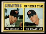 #167 Senators Rookies Joe Coleman / Tim Cullen 