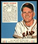 #13 Whitey Lockman With Tab 