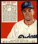 #17 Pee Wee Reese With Tab 