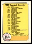#659 Checklist  