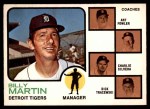 #323 Tigers Leaders Billy Martin / Art Fowler / Joe Schultz / Charlie Silvera / Dick Tracewski 