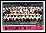 #556 Twins Team Checklist Gene Mauch 