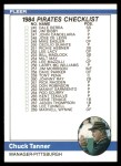 #657 Checklist: Pirates/Mets Chuck Tanner 