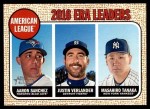 #8 AL ERA Leaders Justin Verlander / Aaron Sanchez / Masahiro Tanaka 