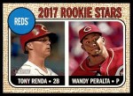 #69 Reds Rookies Tony Renda / Wandy Peralta 