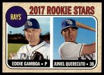 #127 Rays Rookies Juniel Querecuto / Eddie Gamboa 